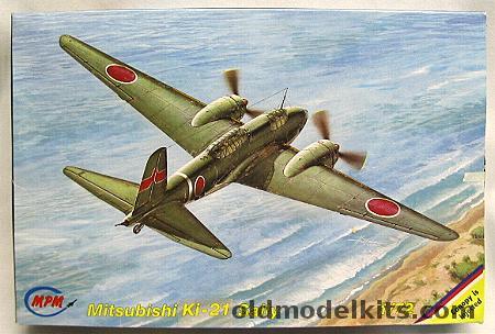 MPM 1/72 Mitsubishi Ki-21 Sally - Bagged, 72092 plastic model kit